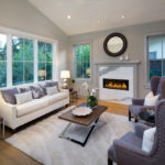 Transitional Staged Living Room